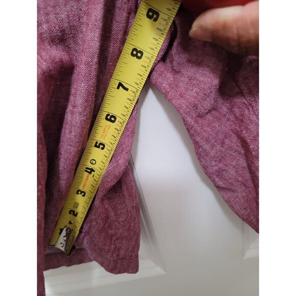 Old Navy Men's Red Herringbone Shorts With Button Closure & Pockets Size 38 - Picture 5 of 12